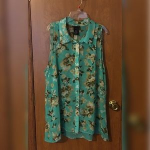 EUC Metaphor Sheer Sleeveless Blouse